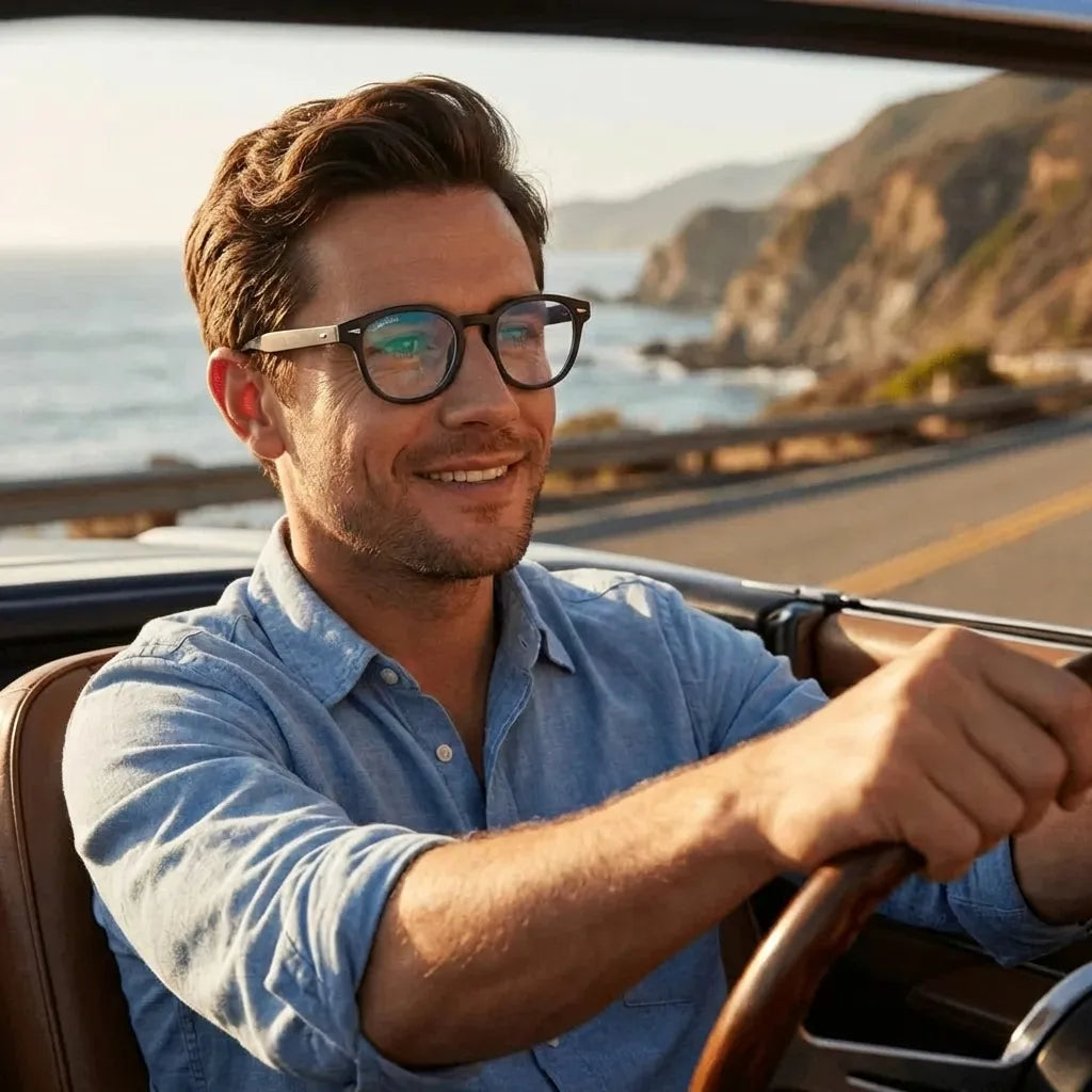 Waimea RPET round eyeglass frames in recycled plastic, unisex size L · ReFramed, photo 8 of 30