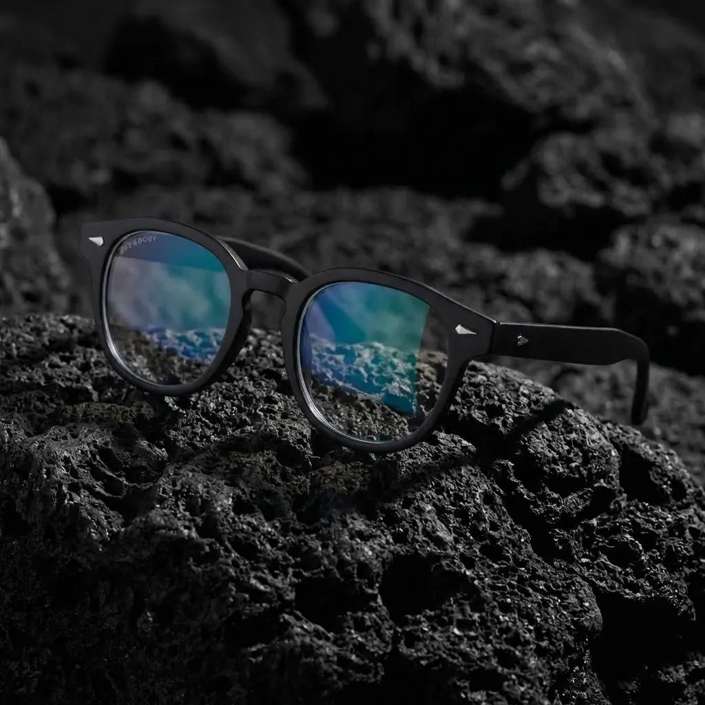 Waimea RPET round eyeglass frames in recycled plastic, unisex size L · ReFramed, photo 9 of 30