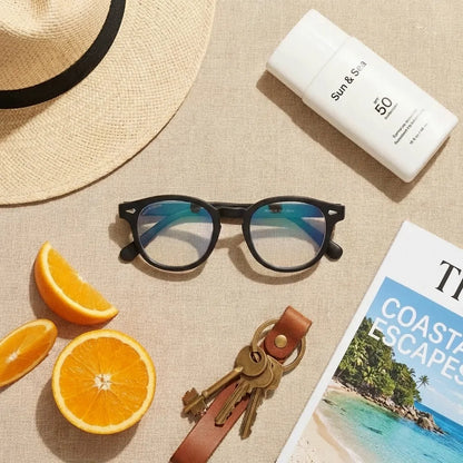 Waimea RPET round eyeglass frames in recycled plastic, unisex size L · ReFramed, photo 10 of 30