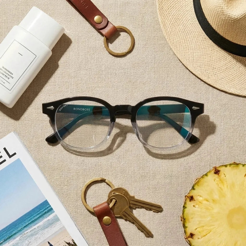 Waimea RPET round eyeglass frames in recycled plastic, unisex size L · ReFramed, photo 20 of 30
