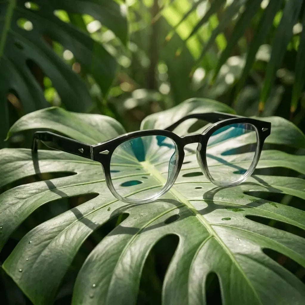 Waimea RPET round eyeglass frames in recycled plastic, unisex size L · ReFramed, photo 22 of 30