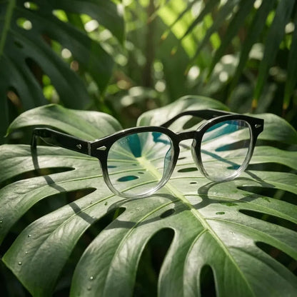 Waimea RPET round eyeglass frames in recycled plastic, unisex size L · ReFramed, photo 22 of 30