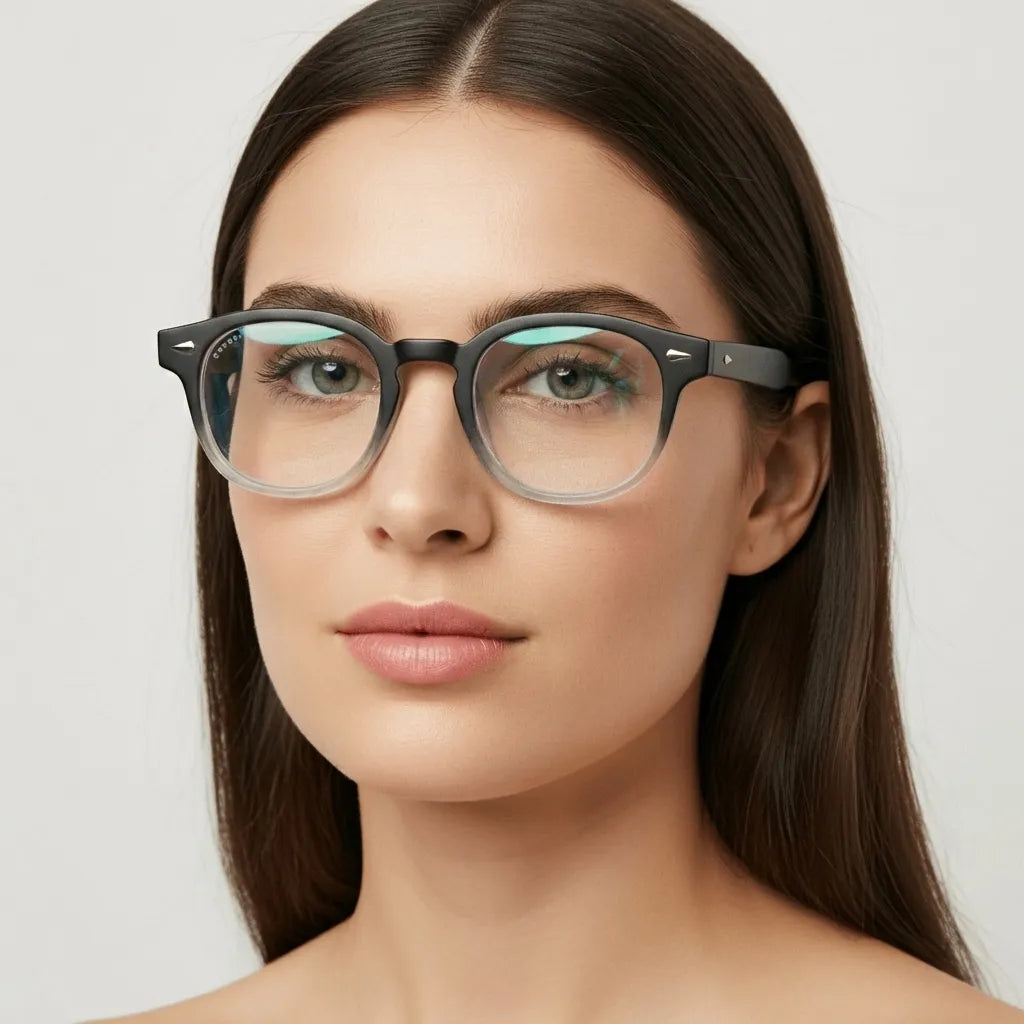 Waimea RPET round eyeglass frames in recycled plastic, unisex size L · ReFramed, photo 26 of 30