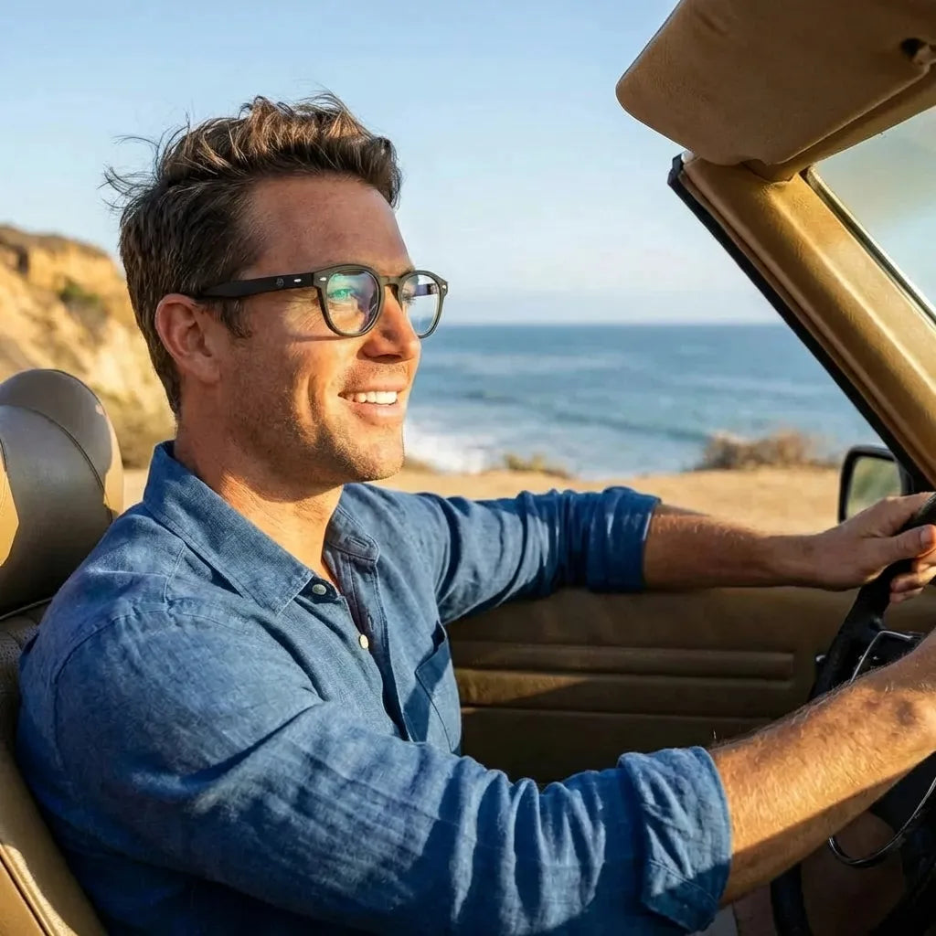 Waimea RPET round eyeglass frames in recycled plastic, unisex size L · ReFramed, photo 30 of 30